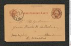 Nachlass Franz Steindachner, Postkarte von Johann Wiesbaur an Franz Steindachner (09.04.1878), Inv.Nr. 594.02, Seite 1
